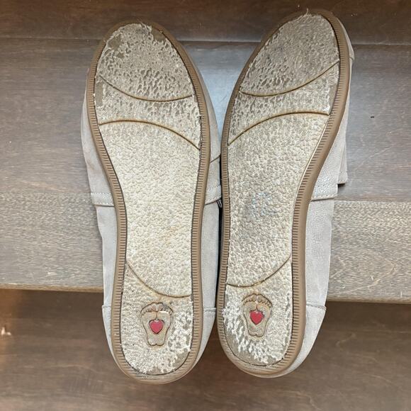 BOBS Skechers Shoes Women Size 9 Taupe Slip On Loafers Memory Foam Comfort - Picture 10 of 11